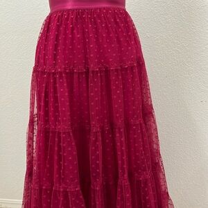 Princess Highway Avery Tulle Skirt in Hot Pink Fushia